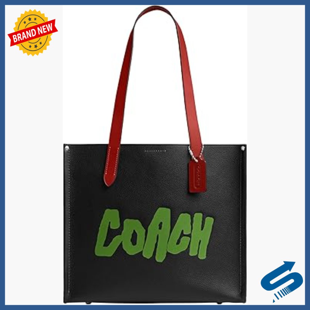 Leather Tote Bag With Laptop Compartment, Magnetic Closure, 13.5l Capacity